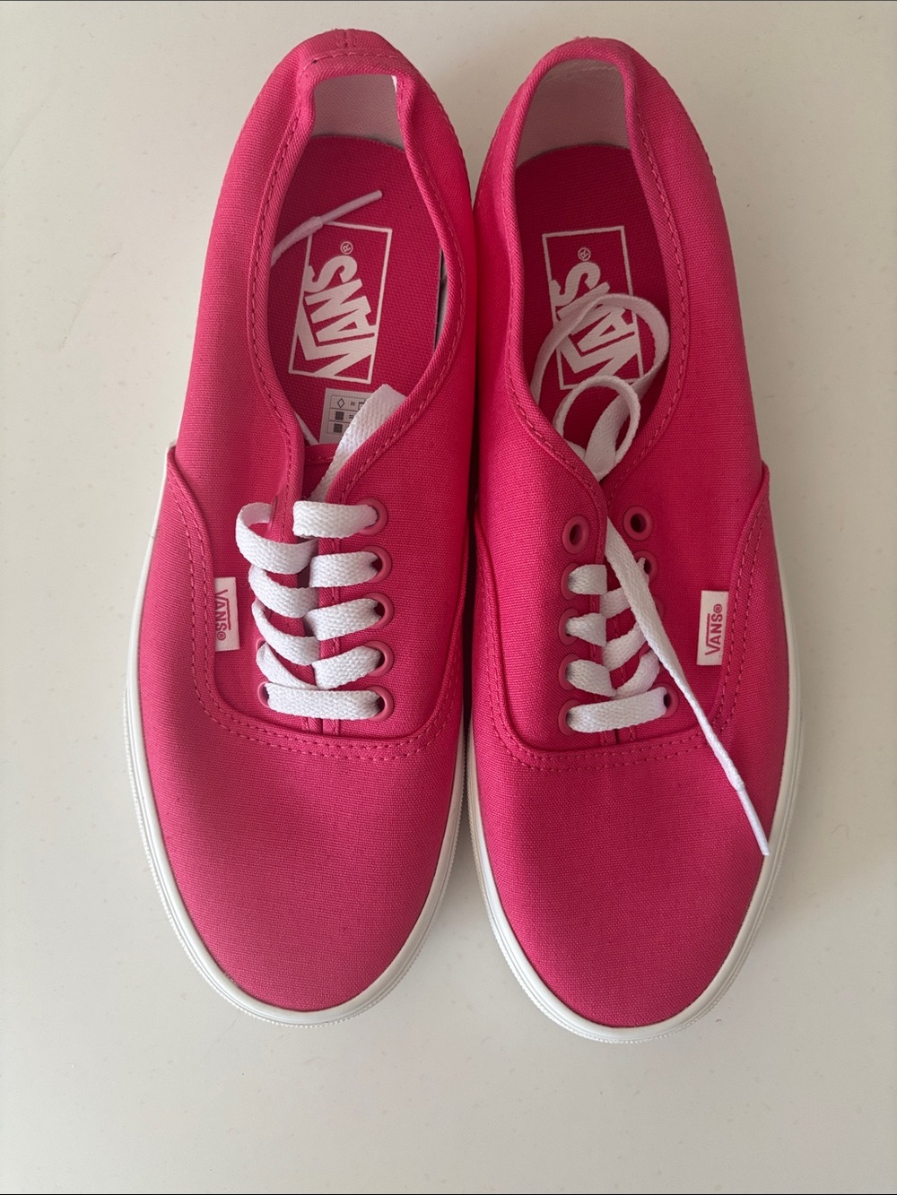 Vans Pink Canvas Low-Top Sneakers